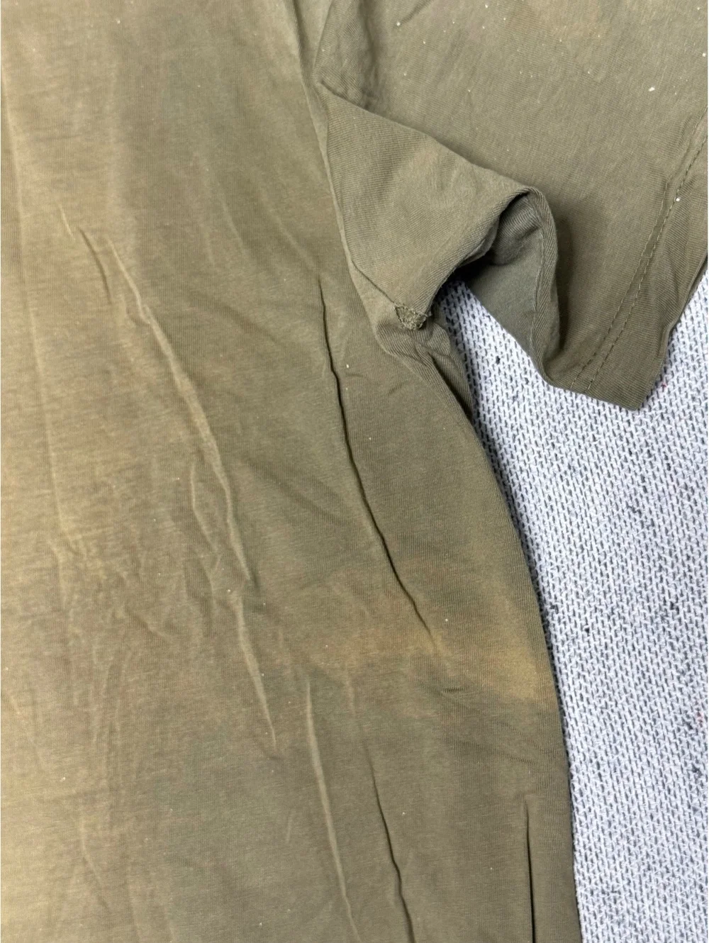 Hillside Select 2XL Olive Green Cotton T-Shirt with Distress